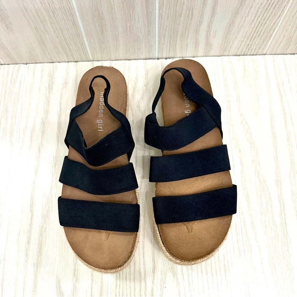 Madden Girl Women’s Espadrille Wedges Cork Summer Strappy Sandals Size 7.5
